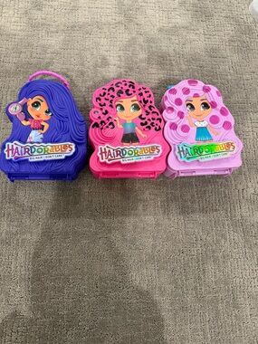 Hairdorables Series 4 Doll Carrying Case Lot of 3